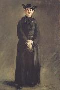 Edouard Manet Portrait de l'abbe Hurel (mk40) oil on canvas
